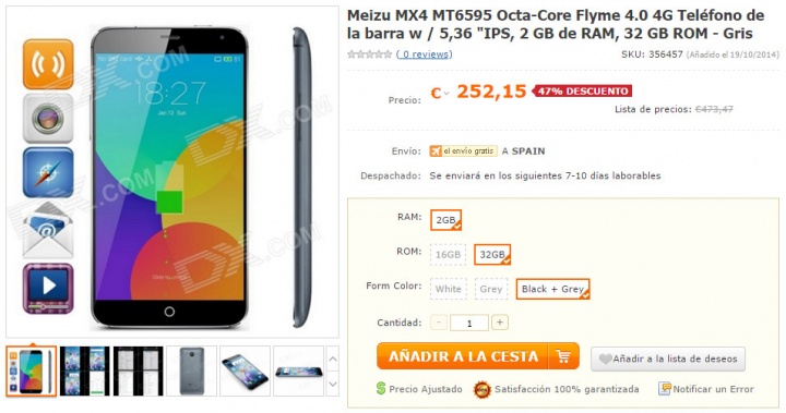 Obrázek - Kde koupit Meizu MX4 ve Španělsku