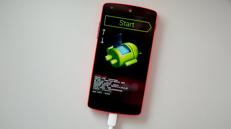 fastboot zařízení nexus 5 uzamčen
