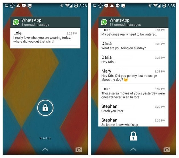 AndroidPIT WhatsApp Widget Nexus 5