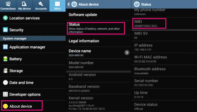 IMEI Android 3