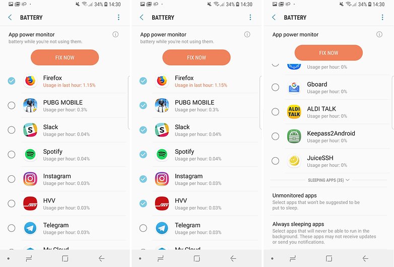 Tipy pro baterii AndroidPIT Samsung Galaxy S9 06
