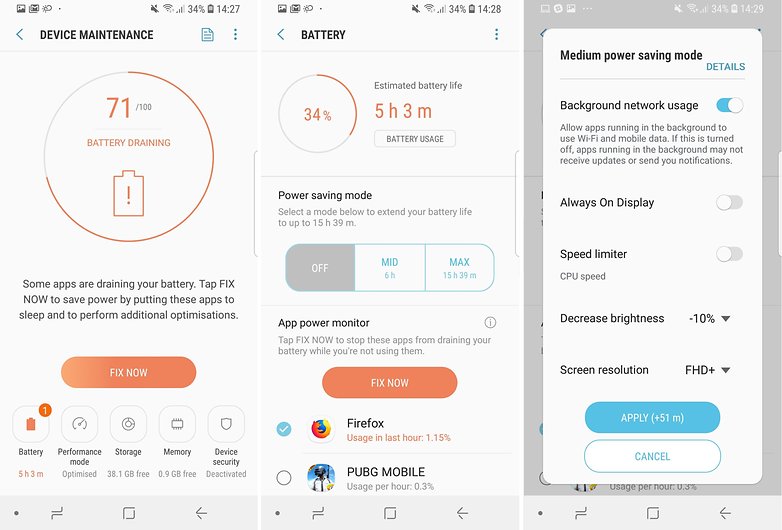 Tipy pro baterii AndroidPIT Samsung Galaxy S9 03