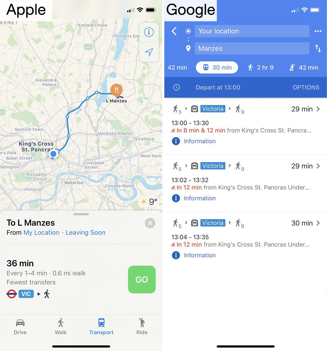 Srovnání: Apple Maps vs Google Maps 1603131007 47 Srovnani Apple Maps vs Google Maps