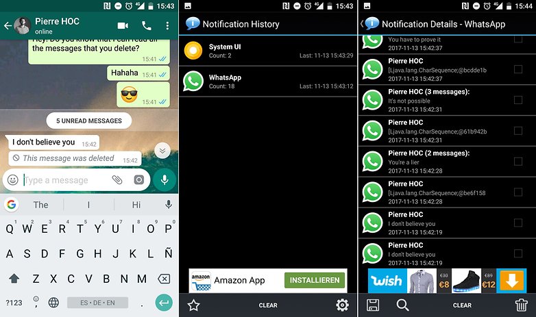 AndroidPIT čte smazané zprávy whatsapp