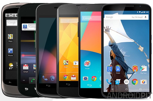 Vývoj rodiny Google Nexus