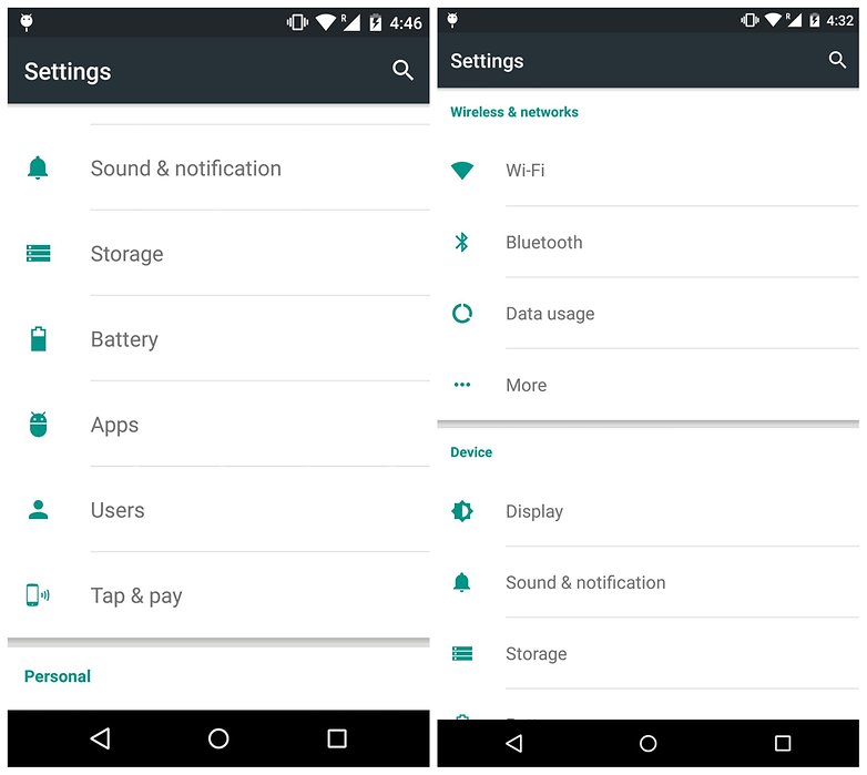 Nastavení hustoty displeje AndroidPIT Nexus 5 lcd 480 lcd 400