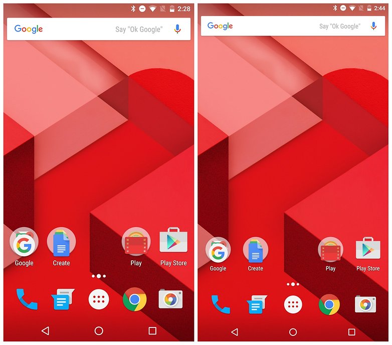 AndroidPIT Nexus 6 mění domovskou obrazovku DPI