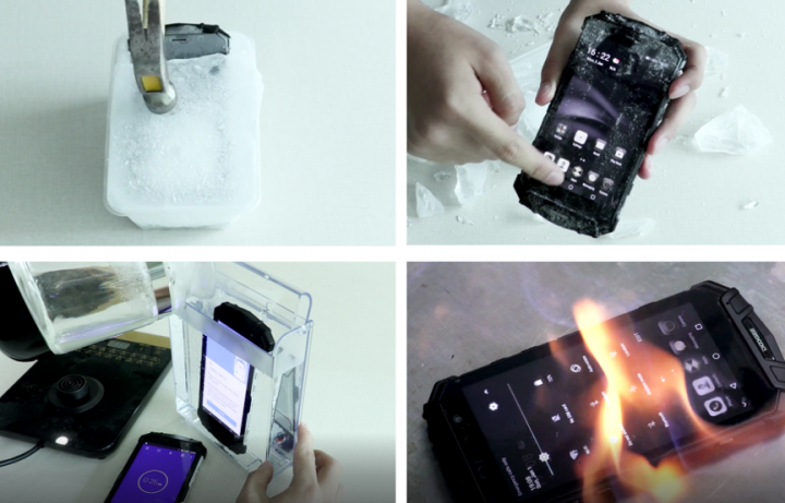 Obrázek - Doogee S60 ukazuje, jak ve videu přežívá voda, oheň a dokonce i údery kladiva
