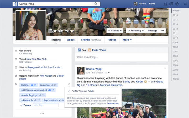 Obrázek - Facebook přidá do profilů osobnostní značky