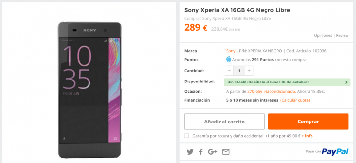 Obrázek - 7 obchodů, kde koupit Sony Xperia XA