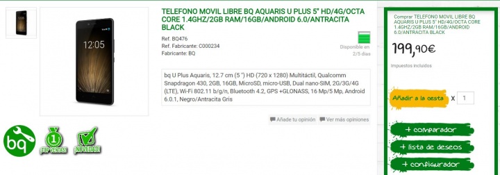 Kde koupit Bq Aquaris U Plus 15 Obrázek - Kde koupit bq Aquaris U Plus