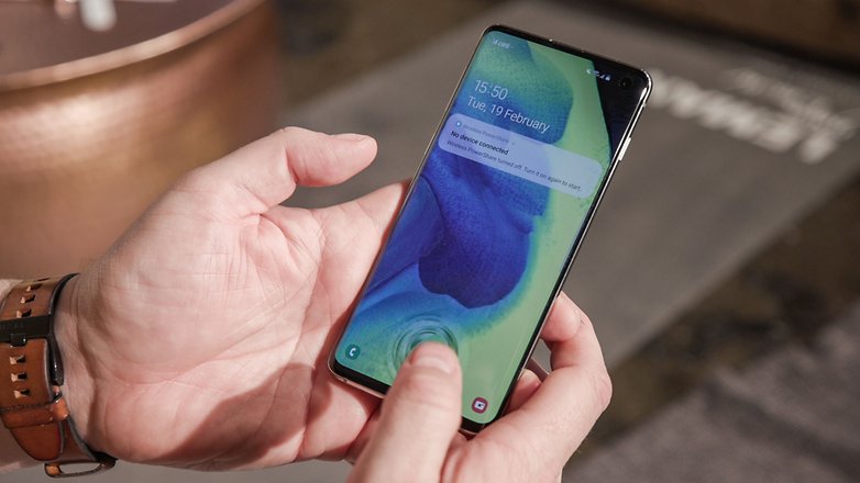 AndroidPIT samsung galaxy s10 otisk prstu g3qt