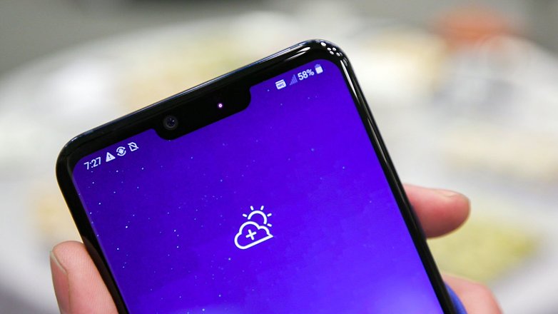 AndroidPIT LG G8 zářez 43ar