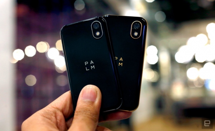 Obrázek - Palm jako malý mobilní telefon o velikosti 3,3 palce