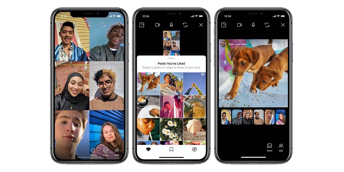 nová funkce Instagram pro společné videohovory
