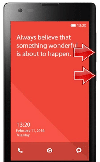 Resetujte Xiaomi Redmi Note