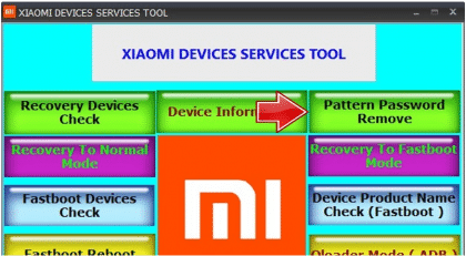 Servisní nástroj pro zařízení Xiaomi Redmi Note