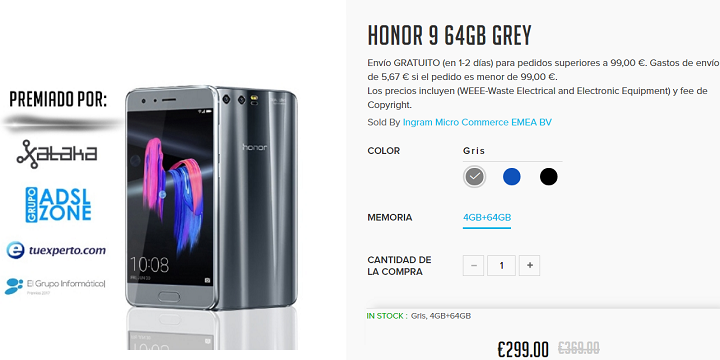 Nabídka: Honor 9, 299 eur za 48 hodin 5 Obrázek - Nabídka: Honor 9 299 eur za 48 hodin