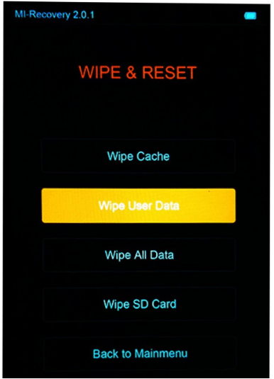 Resetujte Xiaomi Redmi 2 LTE 