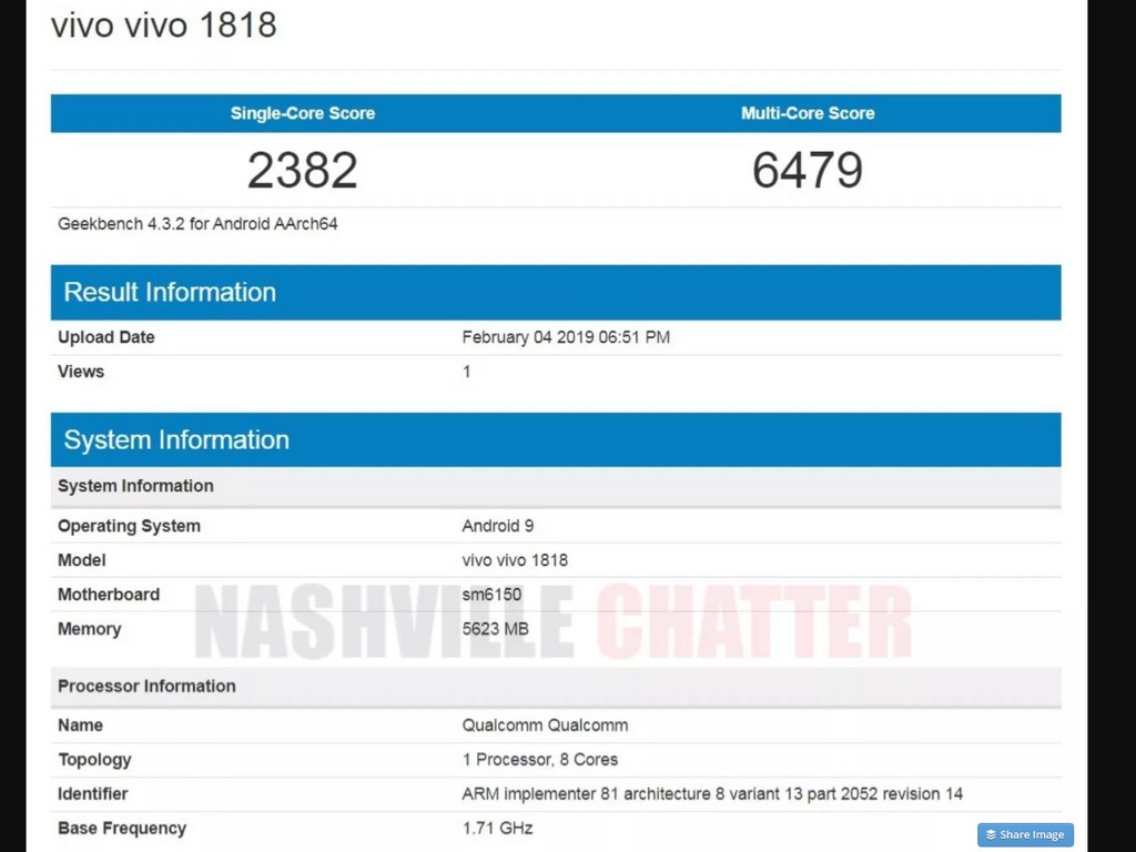Vivo V15 Pro spatřen na Geekbench.