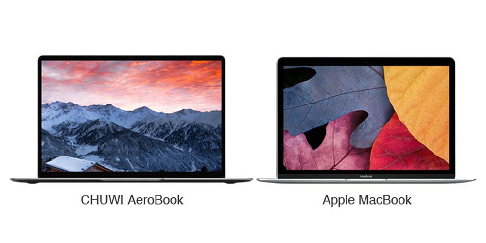 Chuwi Aerobook a MacBook