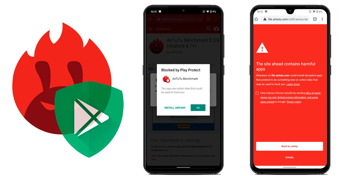 Google Play Protection Blokuje Antutu pro Android