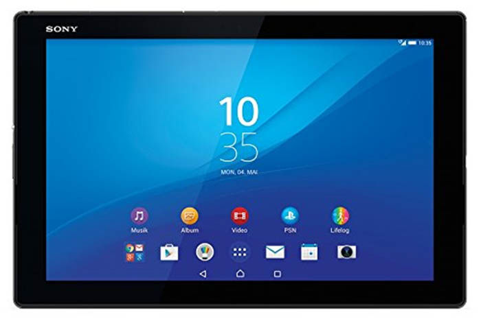 Černý tablet Sony Xperia Z4