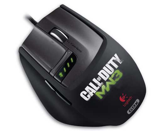 Příslušenství Logitech pro iPad a hru Call of Duty: MW3 5 laserová myš g9x Call of Duty: Modern Warfare 3