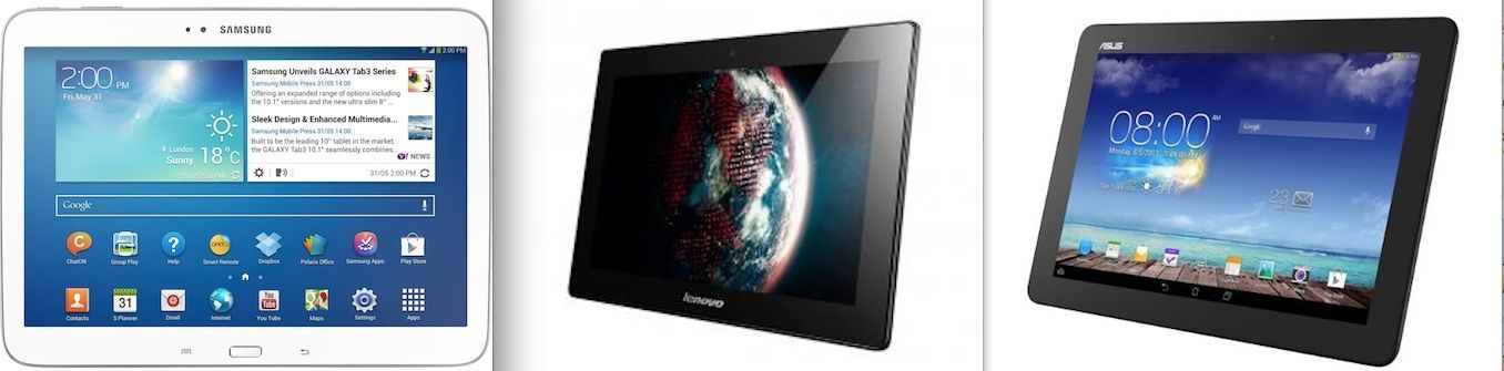 Galaxy TAB 3 vs. Lenovo IdeaTab vs. ASUS MeMO Pad: O Vánocích tablety do 300 eur