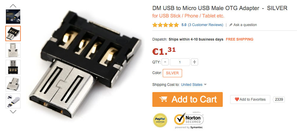 koupit levný adaptér usb na micro usb