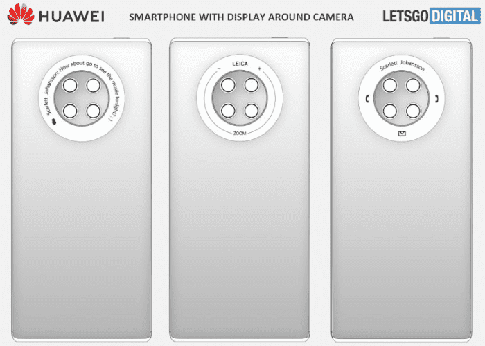 Huawei Mate 40 by mohl mít kolem svých fotoaparátů displej