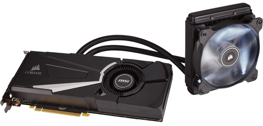 CORSAIR Hydro GFX GTX 1080, kapalinou chlazená karta