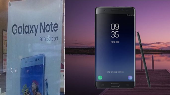 černá edice Samsung Galaxy Note 7 Fan Edition
