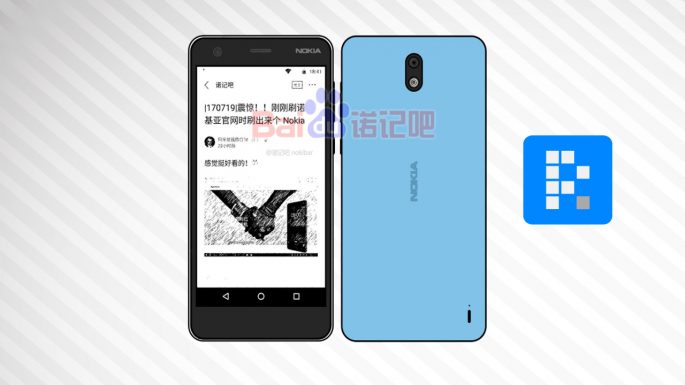Modré vykreslování Nokia 2