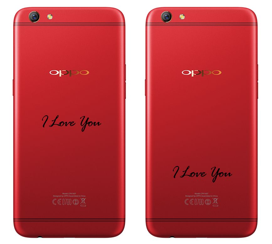 Oppo R9 Red Valentine Edition, Valentýna speciální