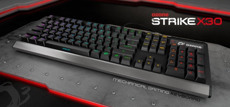 Společnost Ozone oznamuje svou novou mechanickou klávesnici Ozone Strike X30 5 Společnost Ozone oznamuje svou novou mechanickou klávesnici Ozone Strike X30