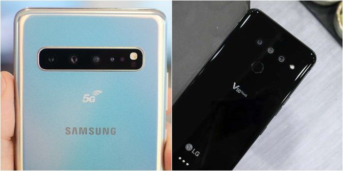 Fotoaparáty Galaxy S10 5G a LG V50 5G