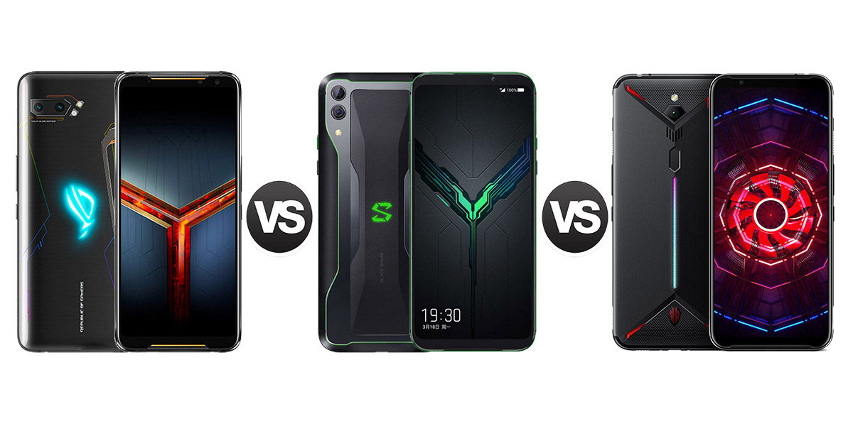 ASUS Rog Phone 2, Black Shar 2 ve Red Magic 3