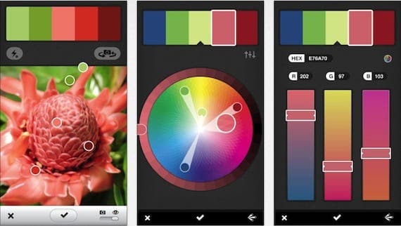 Adobe Kuler, aplikace pro vytváření palet barev s iPhone 4 Adobe Kuler