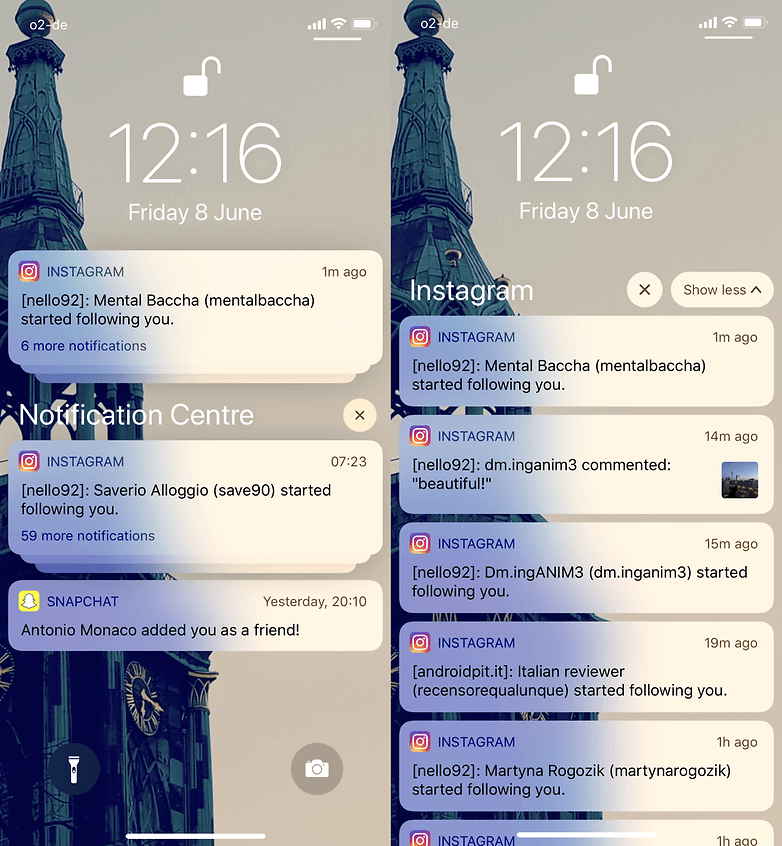 Oznámení skupiny iphonex