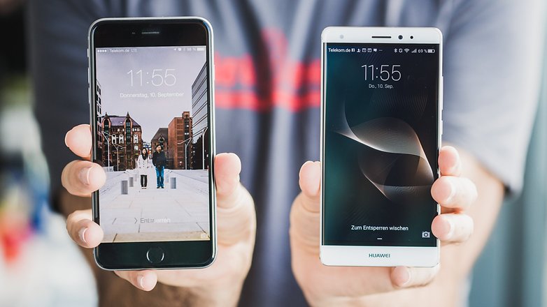 Androidpit Huawei Mate S a iPhone 6 Plus 14
