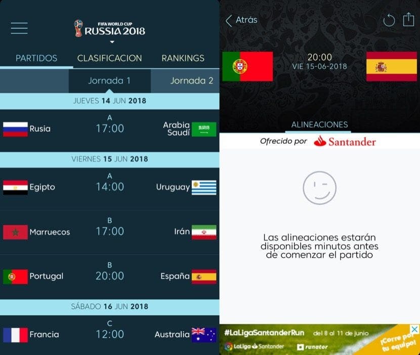 Aplikace La Liga byla aktualizována, aby představila světový pohár Aplikace La Liga byla aktualizovana aby predstavila svetovy pohar