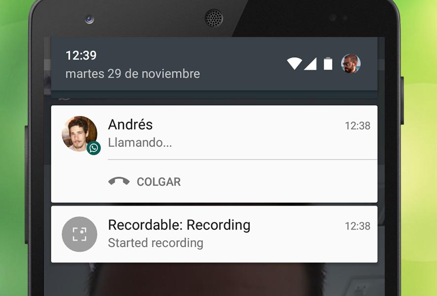 Aplikace pro záznam volání WhatsApp