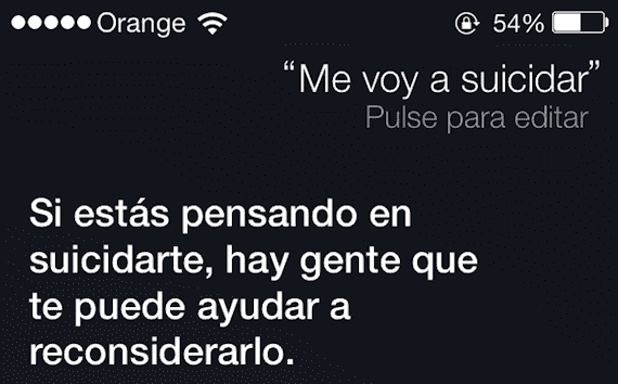 Siri intiharı önler