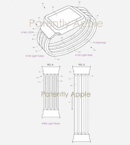 Smartwatch için Apple patentli bukalemun kayış