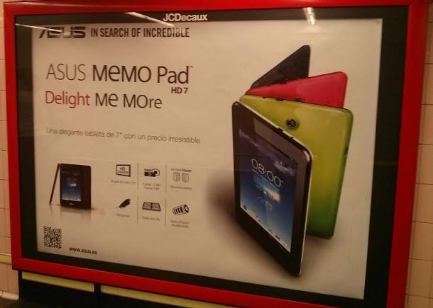 Asus Memo Pad HD 7 reklam afişi