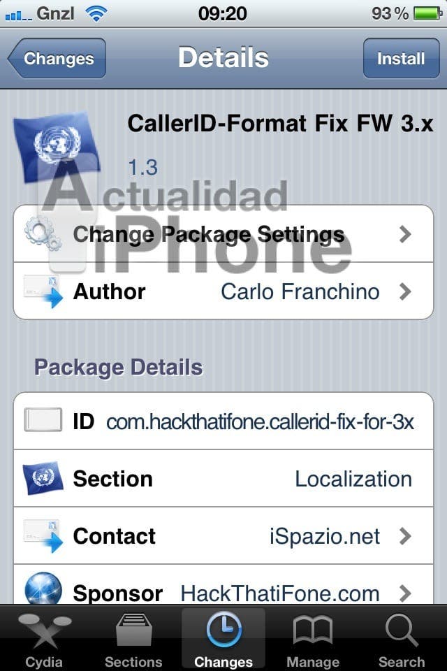 Caller iD-Format Fix FW 3.x: Opravte formát telefonních čísel ve firmwaru 3.x (Cydia)