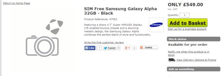Samsung Galaxy Alpha