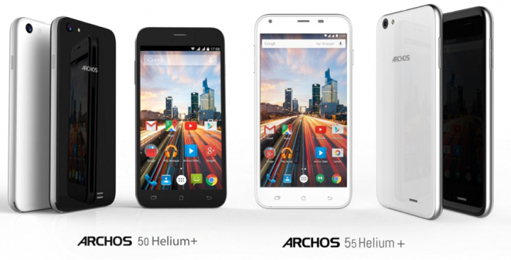 Chytré telefony ARCHOS Helium Plus, 4G a HD