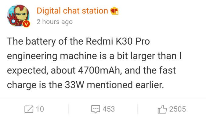 Další novinky pro Redmi K30 Pro, pouze procesor se ve srovnání s Redmi K30 nezmění 5 Další novinky pro Redmi K30 Pro, pouze procesor se ve srovnání s Redmi K30 nezmění Dalsi novinky pro Redmi K30 Pro pouze procesor se ve